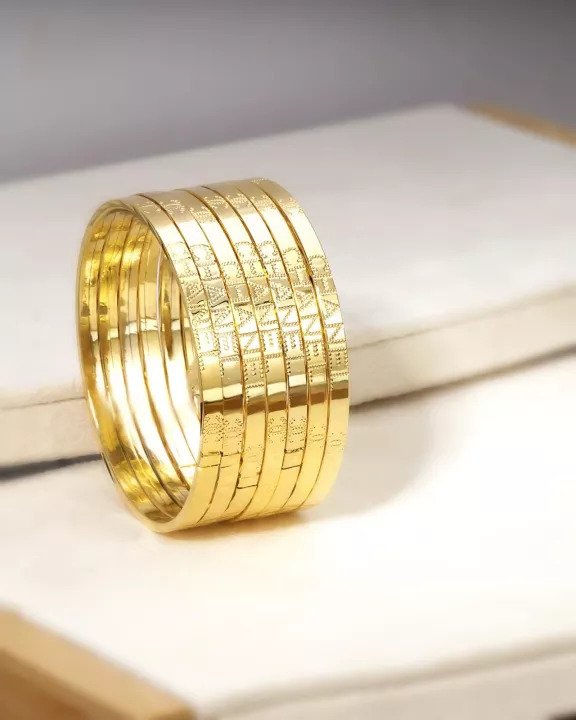 Bộ vòng ximen 7 chiếc mạ vàng 18K cao cấp JK Silver vòng ximen bản 4 li khóa vàng giống vàng thật 99% cam kết không đen không bay màutrang sức nữ vàng lắc tay nữU.Ximen18