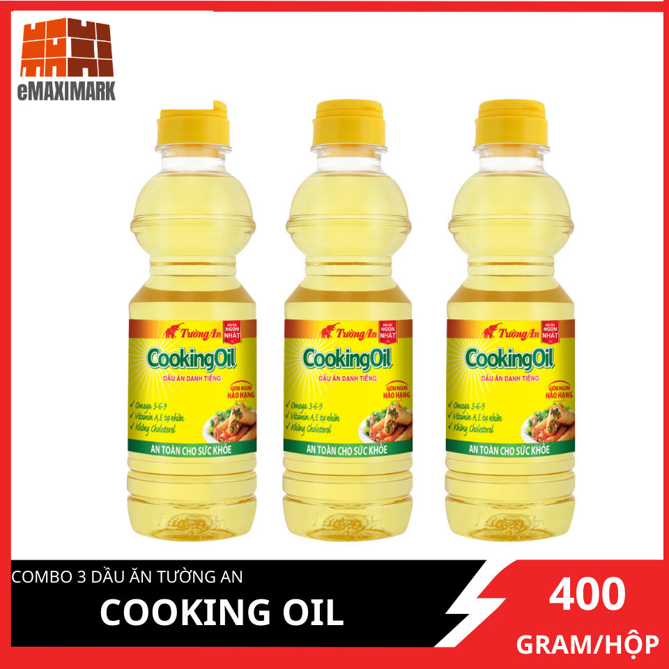 Combo 3 dầu ăn tường an cooking oil 400ml