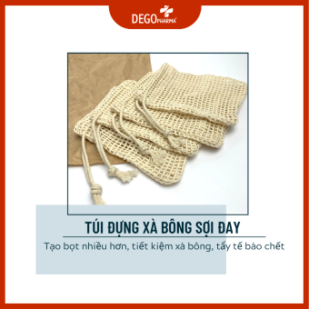 Túi Lưới Đựng Xà Bông Tạo Bọt DEGO PHARMA - Tẩy Tế Bào Chết