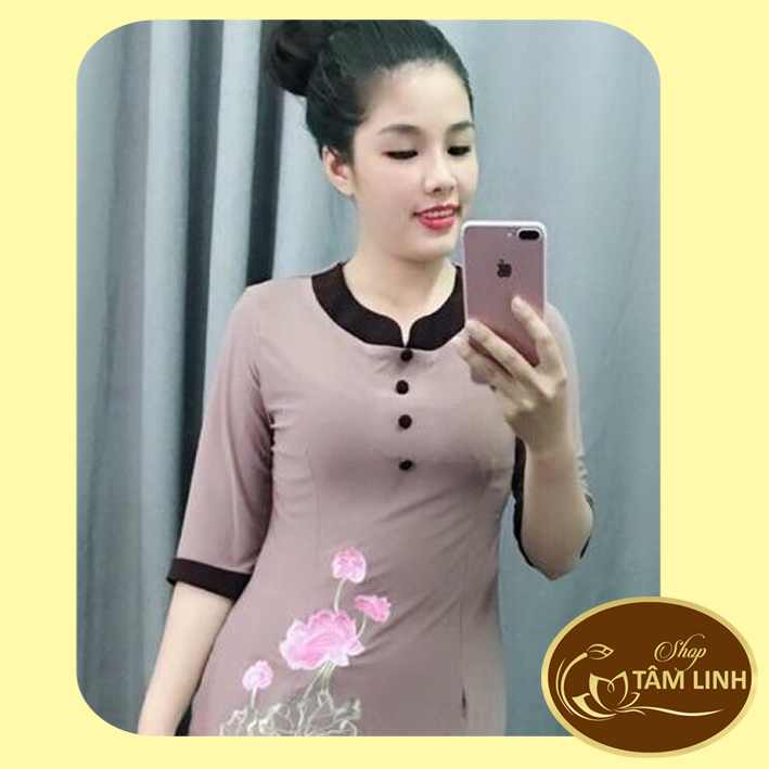 Đồ lam đi chùa _ mẫu thun phối màu