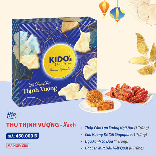 CHỈ GIAO HCM - Bánh trung thu Kido Hộp Quà Biếu cao cấp 4 bánh quà tặng ...