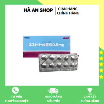 VIÊN ĐẶT PHỤ KHOA ESTORIL 0.5MG VỈ 10 VIÊN NHẬT BẢN