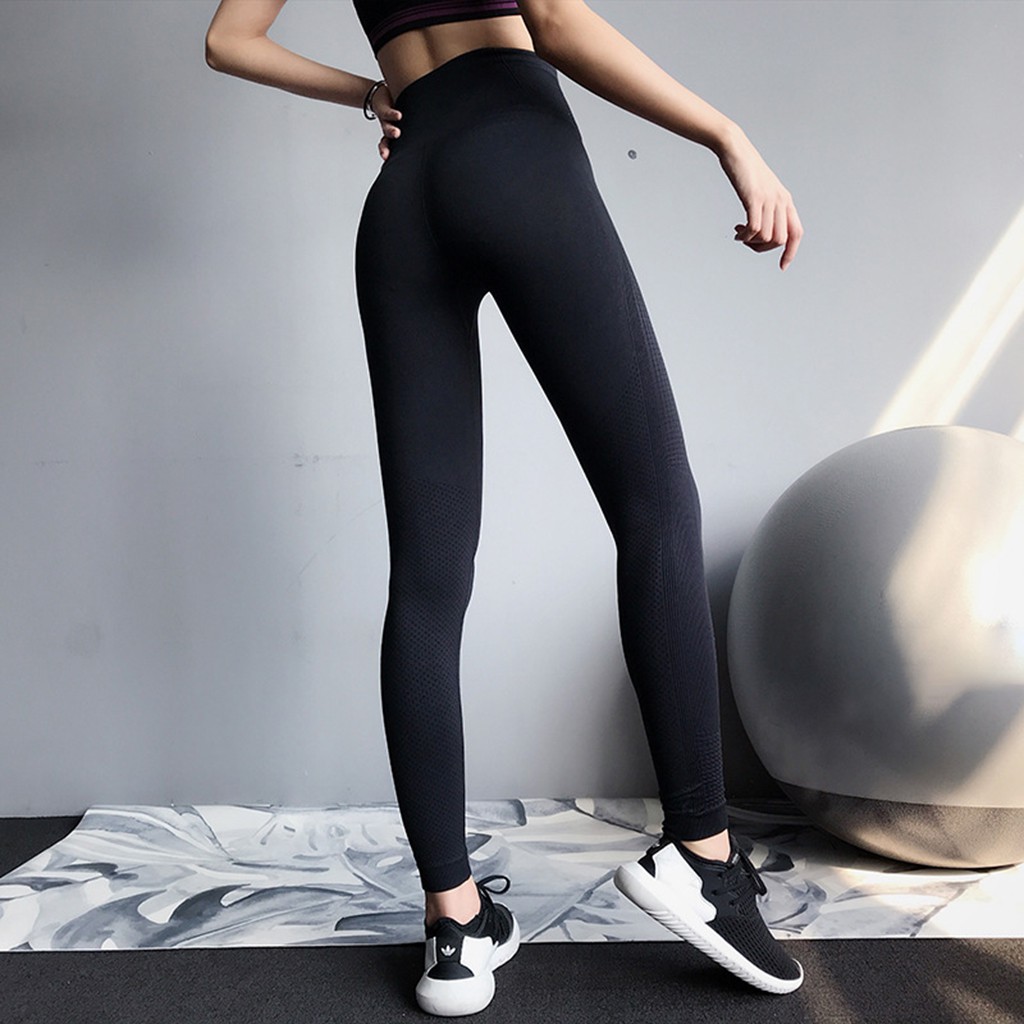Quần tập gym yoga legging nữ cạp cao AMIN AM016 nâng mông tôn dáng vải co dãn 4 chiều thoáng mát- Đồ tập gym yoga nữ