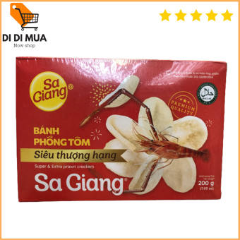BÁNH PHỒNG TÔM THƯỢNG HẠNG đỏ 200gram SA GIANG (loại ngon) chất lượng hảo hạng