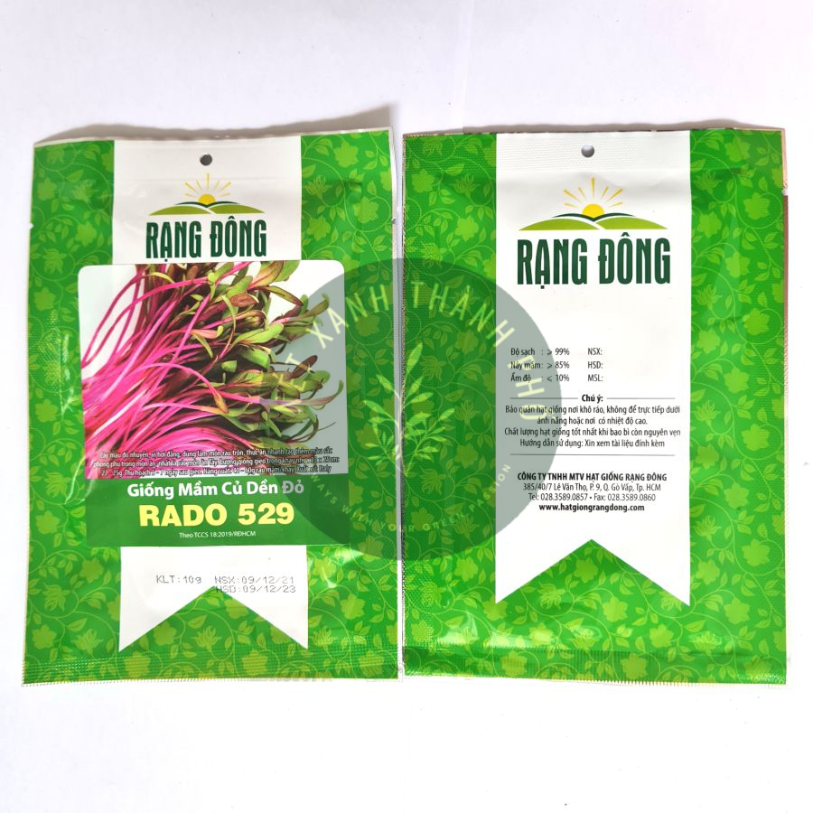 Hạt giống mầm củ dền đỏ 10gr