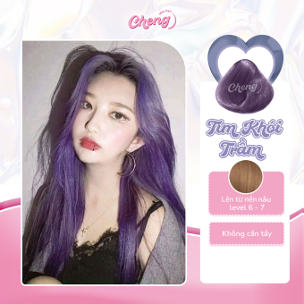 Thuốc Nhuộm Tóc Màu TÍM KHÓI TRẦM Không Tẩy | Chenglovehair, Chenglovehairs