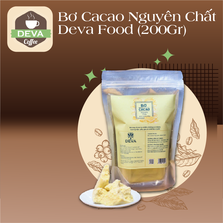 Bơ Cacao Nguyên Chất Deva Food