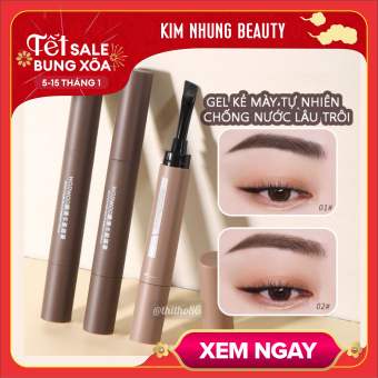 WodWod Gel kẻ chân mày phẩy sợi kèm cọ chống lem chống trôi