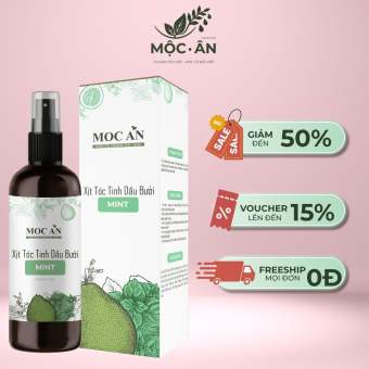 BMI120 - Xịt Tinh Dầu Vỏ Bưởi Da Xanh & Tinh Dầu Bạc Hà Mộc Ân Haircare 120ml Hỗ Trợ Giảm Rụng, Mọc Tóc Chăm Sóc Tóc
