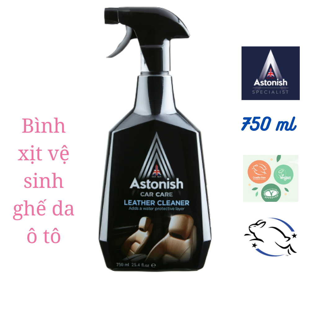 Bình xịt vệ sinh ghế ô tô bọc da Astonish C2101