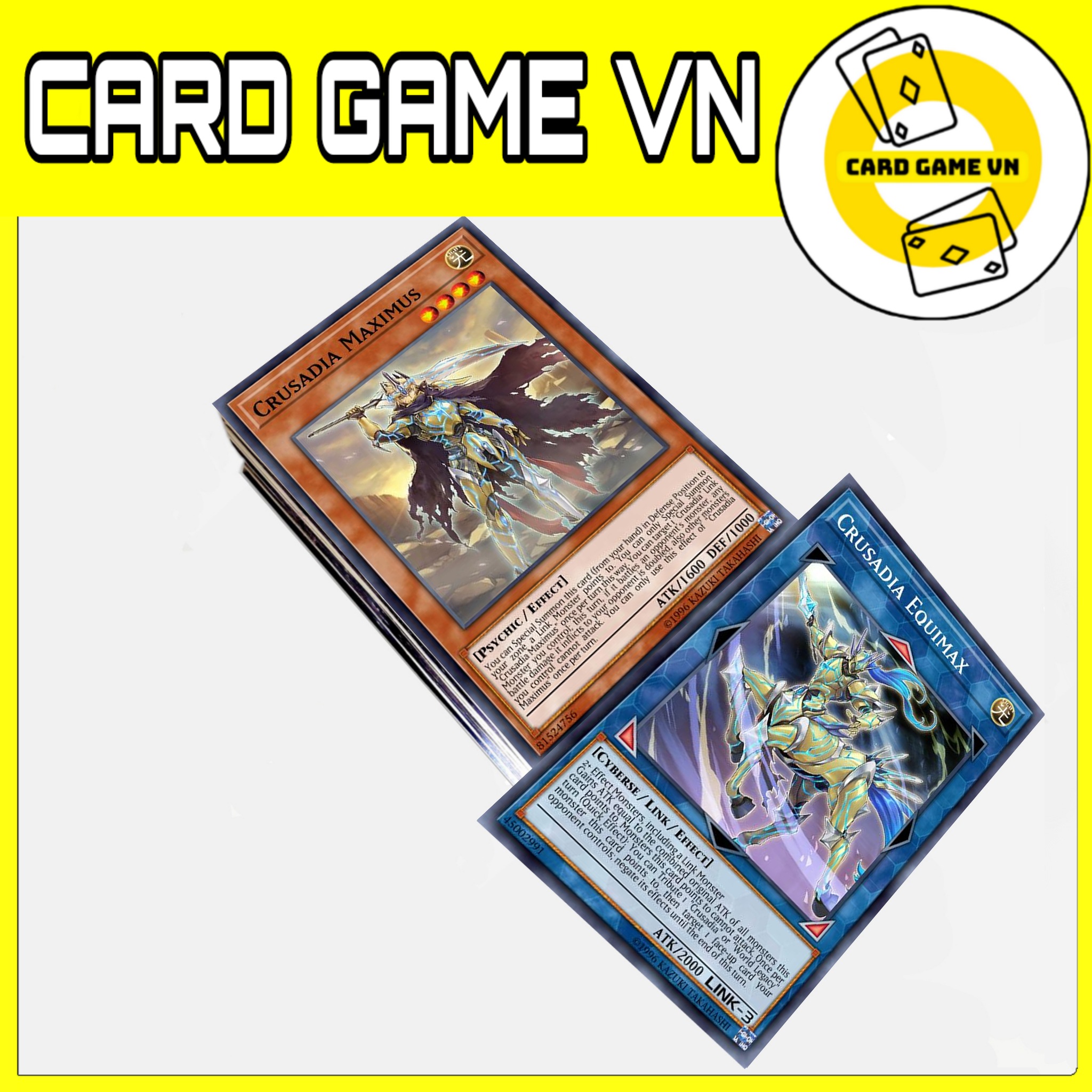 [BÀI IN] Bài YuGiOh - Bộ 54 lá bài Crusadia ( Crusadia Equimax Deck ) - Card Game VN