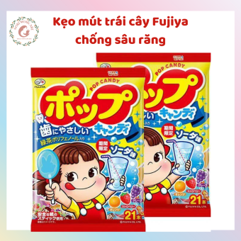 Kẹo Mút Trái Cây Cô Gái Fujiya Chống Sâu Răng Cho Bé