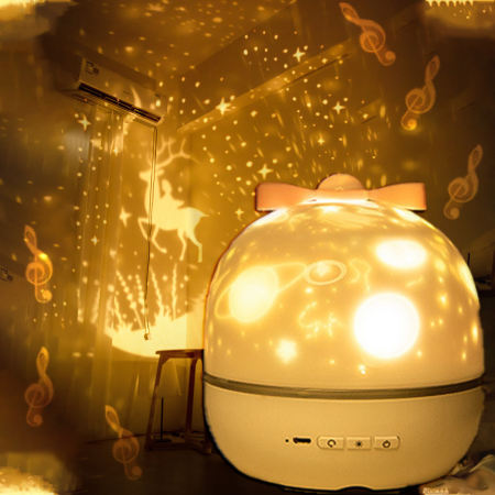 Starry Sky Music Projector Night Light for Kids and Adults