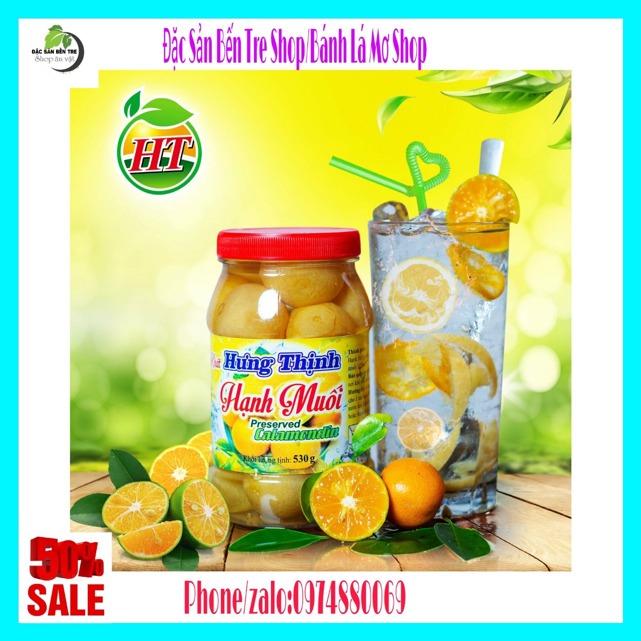 Hủ 530gr hủ hạnh muối hưng thịnh- đặc sản bến tre shop
