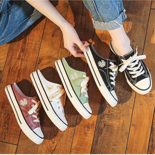 ♠✿  Giày Sục CV Hoa Cúc Nữ Full Box Siêu Hot