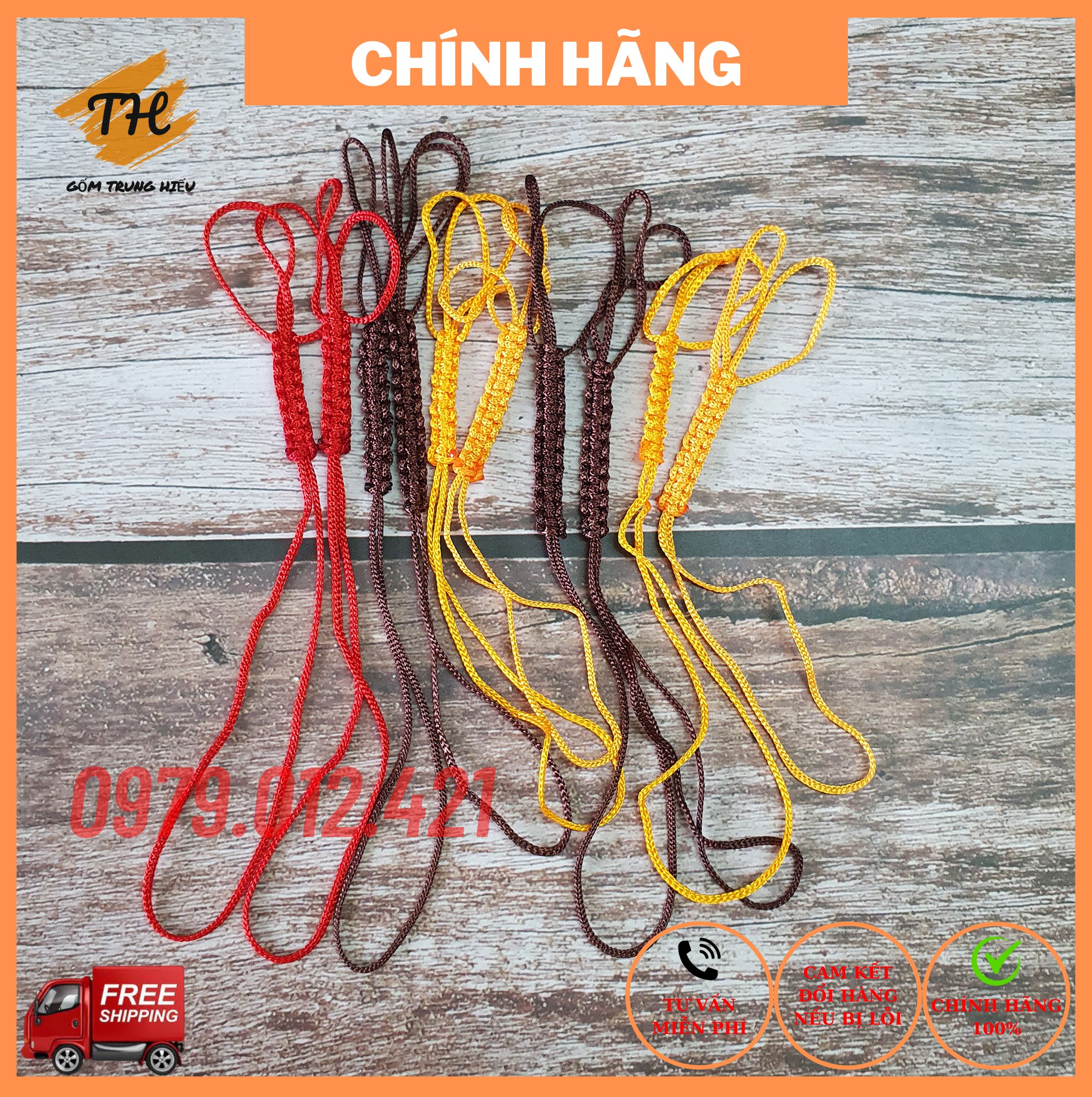 Dây dù buộc nắp ấm chén, dây buộc ấm chén Bát Tràng