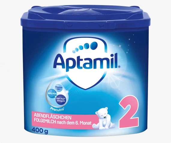 Sữa chúc bé ngủ ngon aptamil đức ban đêm số 2 hộp 400g
