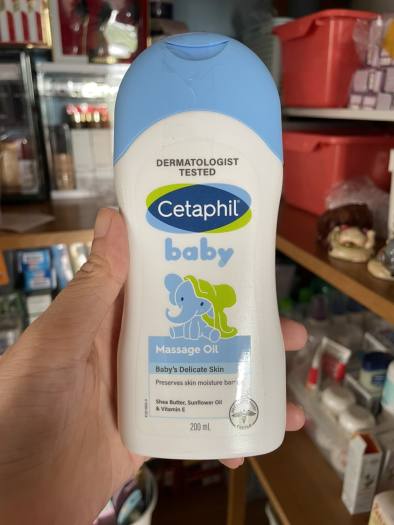 <Date: 11/2024> Dầu massage cho bé Cetaphil Baby Oil - 200ml (Mẫu mới)