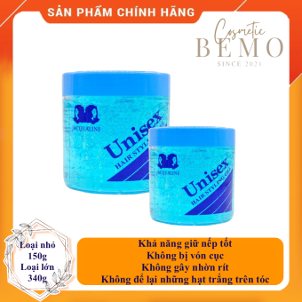 Gel Vuốt Tóc Unisex Jacqualine - 150g/340g - FREESHIP - Khả năng giữ nếp tốt, Không bị vón cục