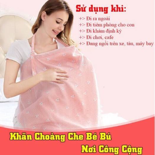 Khăn Choàng Cho Bé Bú, Khăn Choàng Che Nắng, Khăn Choàng Cho Trẻ Sơ Sinh