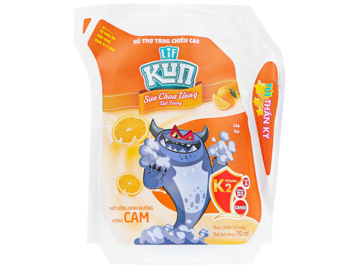 1/2 THÙNG SỮA CHUA UỐNG LIF KUN TÚI THẦN KỲ VỊ SOCOLA LÚA MẠCH /NHO/DÂU /CAM