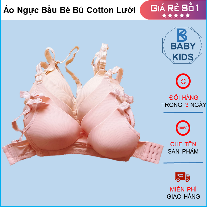 Áo lót bầu, Combo 5 Áo lót sau sinh, Áo ngực cho con bú, áo ngực bà bầu, áo ngực cho mẹ sau sinh mở cúc mẫu chấm bi