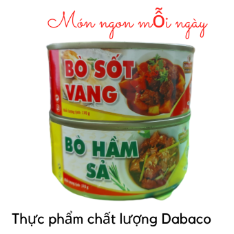 Thịt bò hộp 340gr gồm 01 bò hầm sả và 01 bò sốt vang tạo món ngon mỗi ngày tăng sức khỏe chống covid (date 2024) - LORIKET MARK