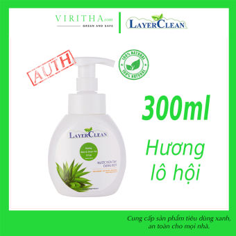 Nước rửa tay sinh học Layer Clean 330ml Hương Lô hội trà xanh