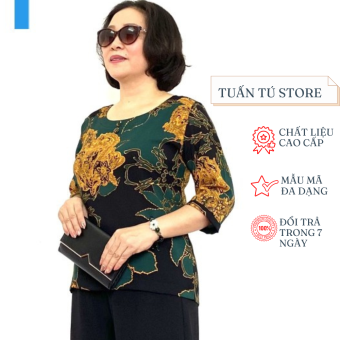 Áo Kiểu Trung Niên  - Lụa Hàn Châu Cao Cấp - Mềm Mại - Trẻ Trung Cho Các Quý Bà - Tuấn Tú Store Việt Nam