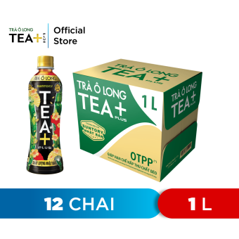 Thùng 12 Chai Trà Ô long Tea+ (1000ml/chai)