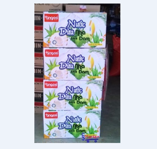 THÙNG 24 CHAI NƯỚC DỪA NHA ĐAM TINGCO 500ML MỚI ĐANG HOT TRÊN THỊ TRƯỜNG
