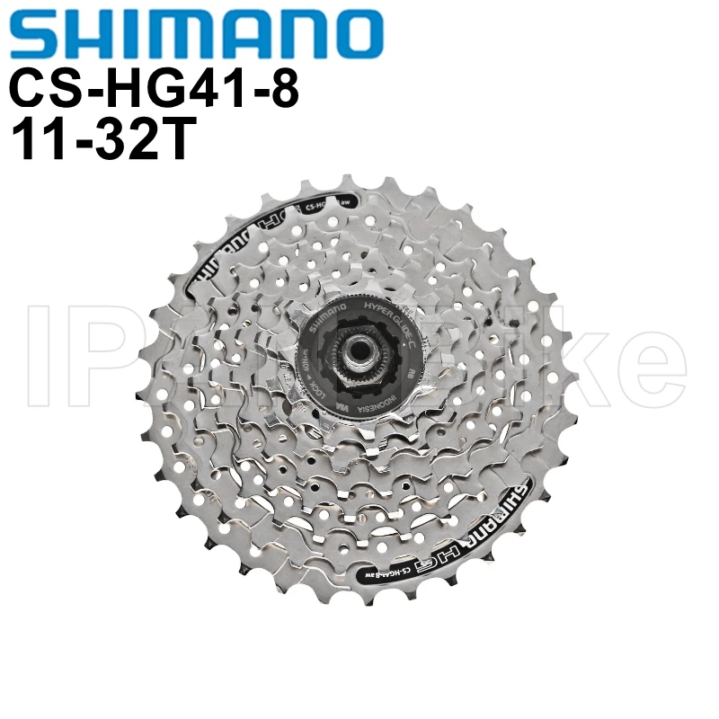 Shimano CS-HG41-8 Băng Cassette Xe Đạp HG41-8 Xe Đạp Leo Núi Leo Núi Líp Bánh Đà 8 Tốc Độ HG41 Cassette 11-28T 11-32T