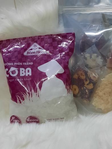 ĐƯỜNG PHÈN BIÊN HÒA TÚI 1KG - Đường phèn sạch trắng Cô Ba 1kg - Đường Phèn Bi 1kg