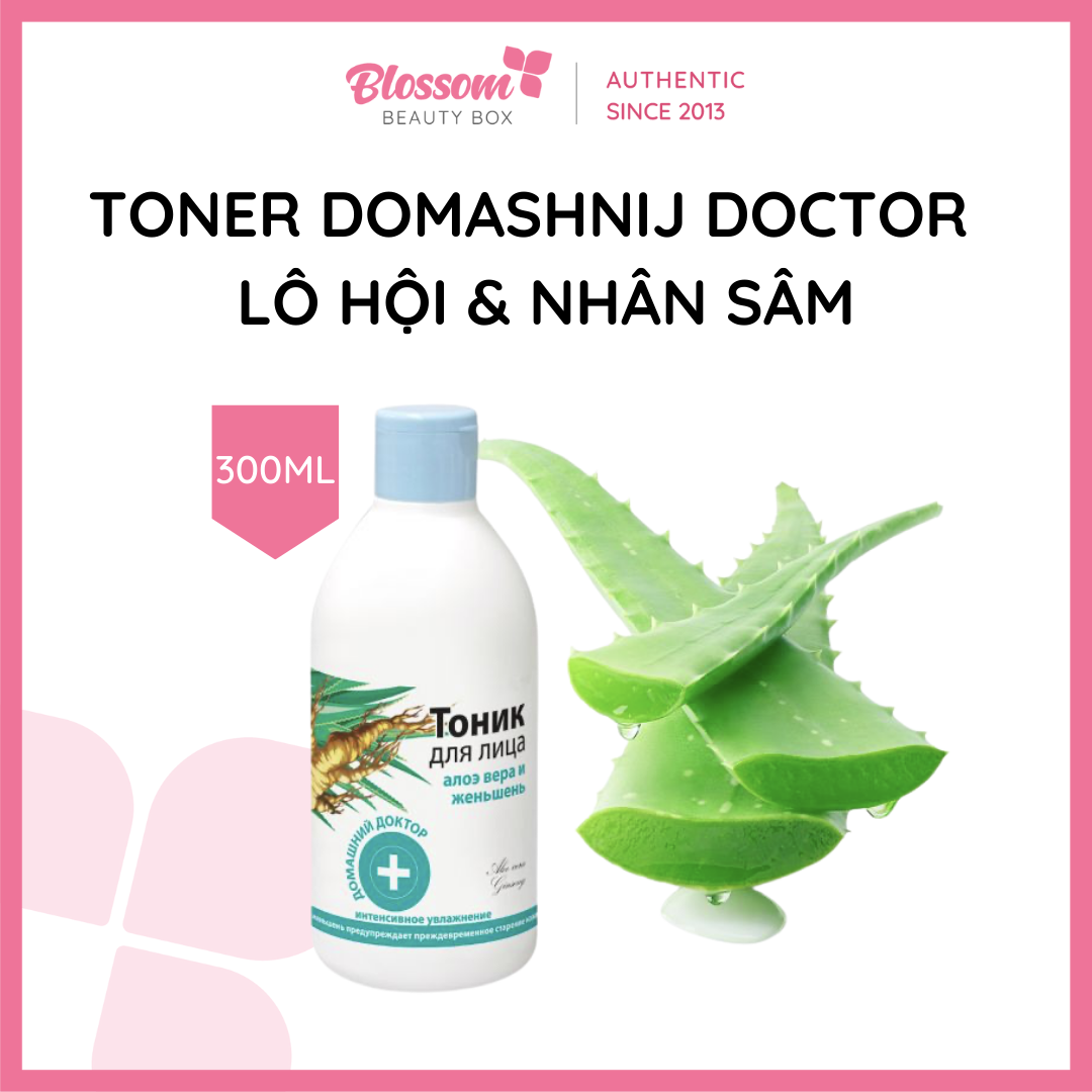 Toner nước hoa hồng lô hội & nhân sâm 300ml