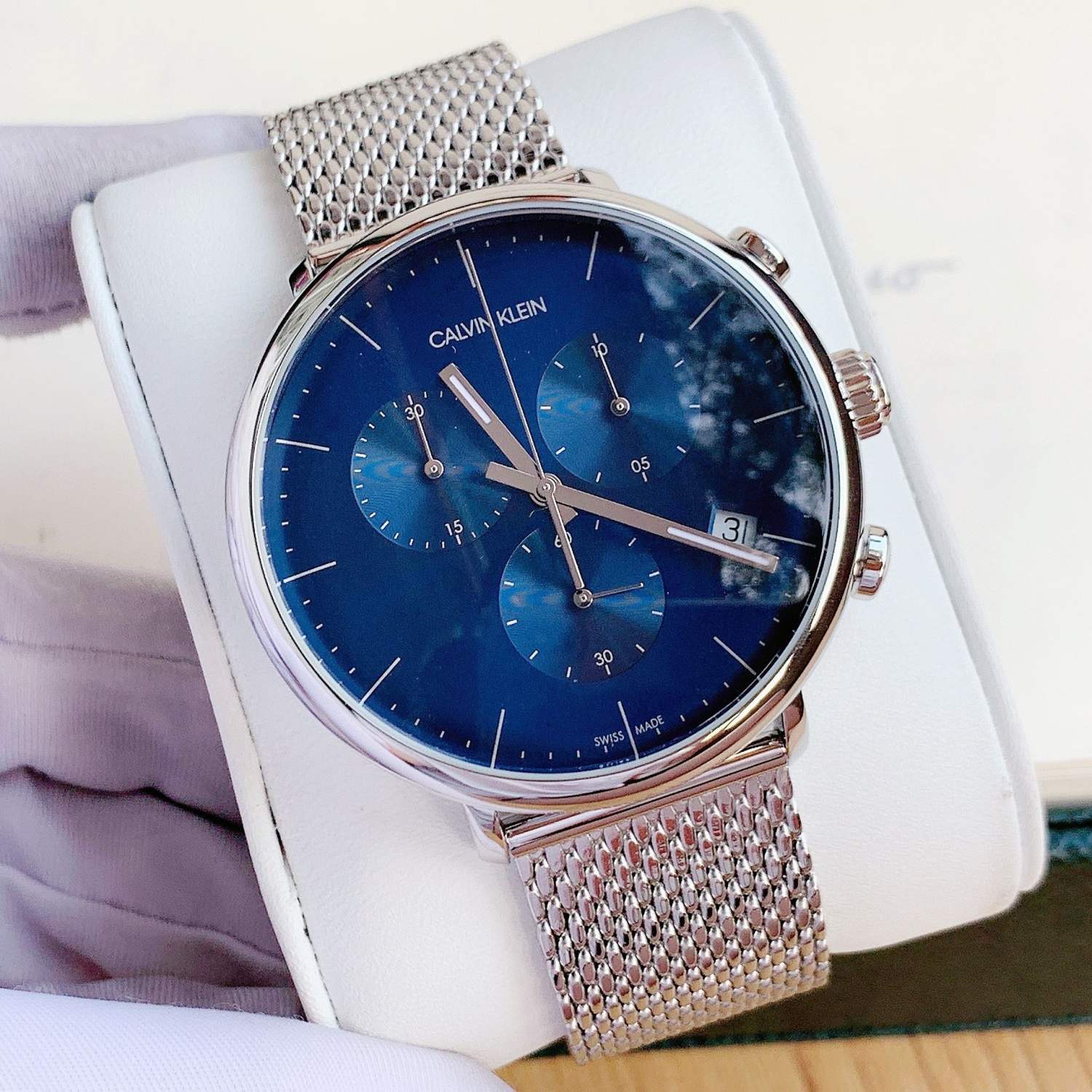 Đồng hồ Nam chính hãng Calvin KleinK8M2712N Size 43-Máy Pin Chronograph