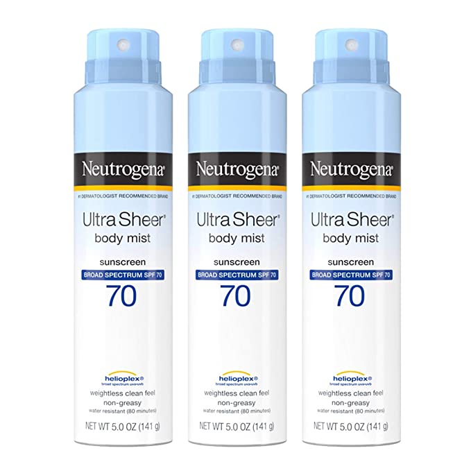 Xịt chống nắng Neutrogena Cooldry Sport Sunscreen Spray Broad Spectrum SPF70