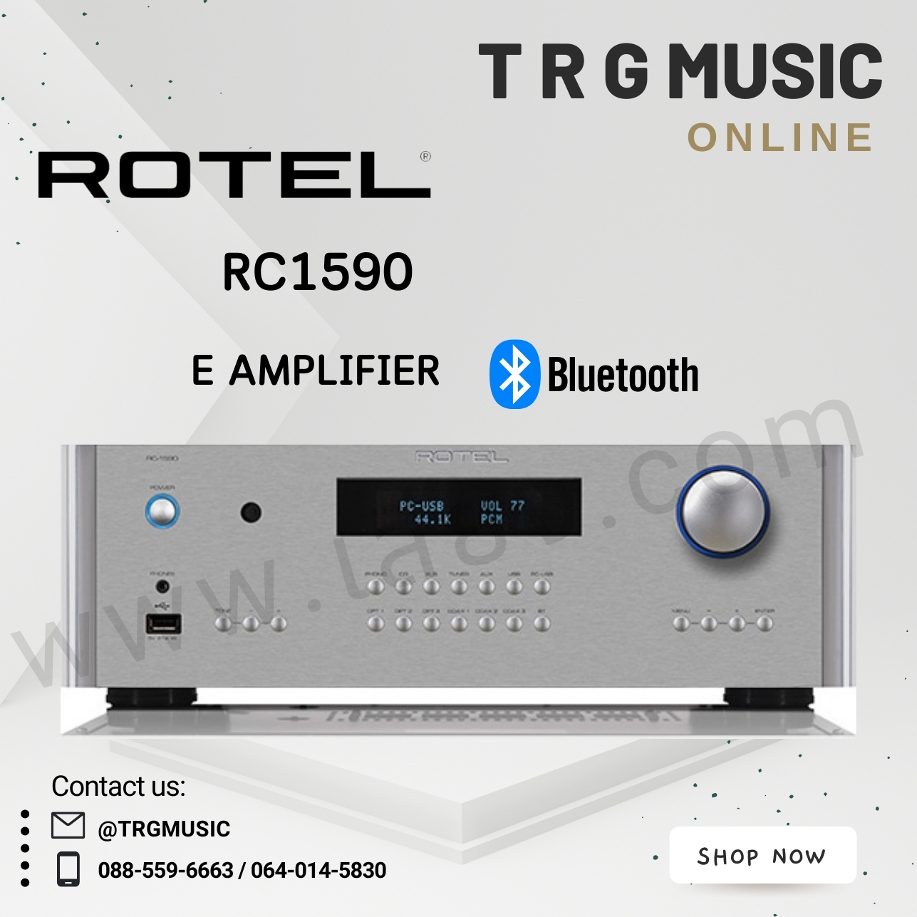 ROTEL RC1590 E AMPLIFIER (สินค้าใหม่แกะกล่อง รับประกันศูนย์ไทย) ราคา 84,800 บาท*ส่งฟรี