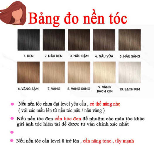 Thuốc nhuộm tóc màu NÂU SỮA Lên từ level 7 ( Tặng trợ nhuộm ) Màu nhuộm tóc tại nhà tone nâu