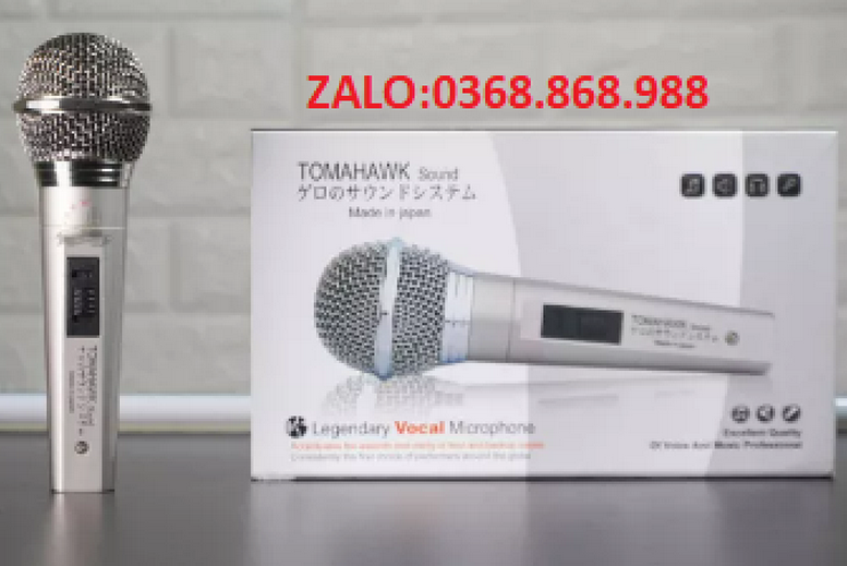Mic hàng nhật bãi xịn - micro có dây tomahawk - thiết kế bắt mắt, sang trọng - chất âm nhẹ, siêu sáng - bắt âm nhạy, chống hú, chống nhiễu tốt - dây dài 6m