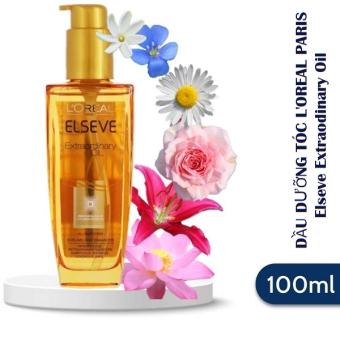 Dầu Dưỡng Tóc Loreal 100ml Chiết Xuất  6 Loại Tinh Dầu Hoa Cao Cấp Dưỡng Tóc Chắc Khỏe Suôn Mượt L'Oreal Paris Elseve Extraodinary Oil 100ml