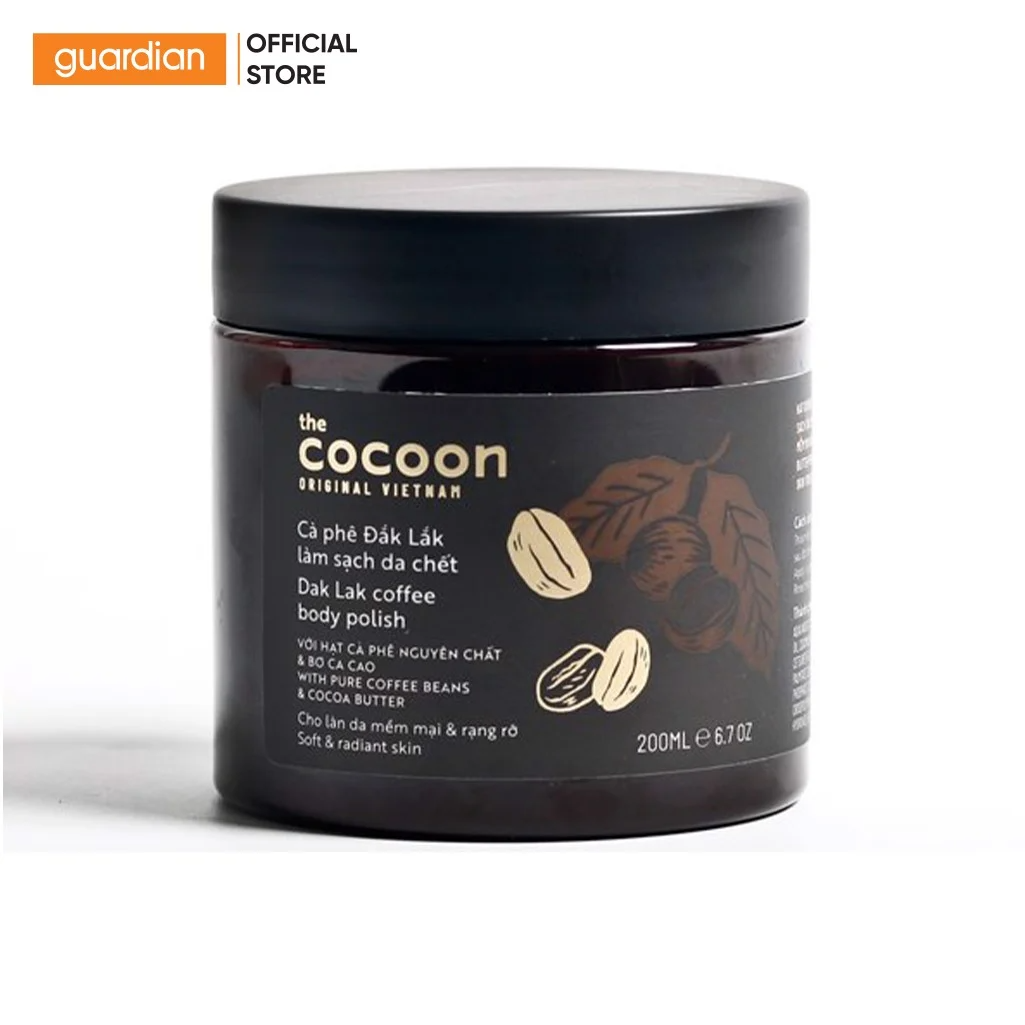 Tẩy tế bào chết Cocoon Dak Lak Coffee Body Polish 200ml