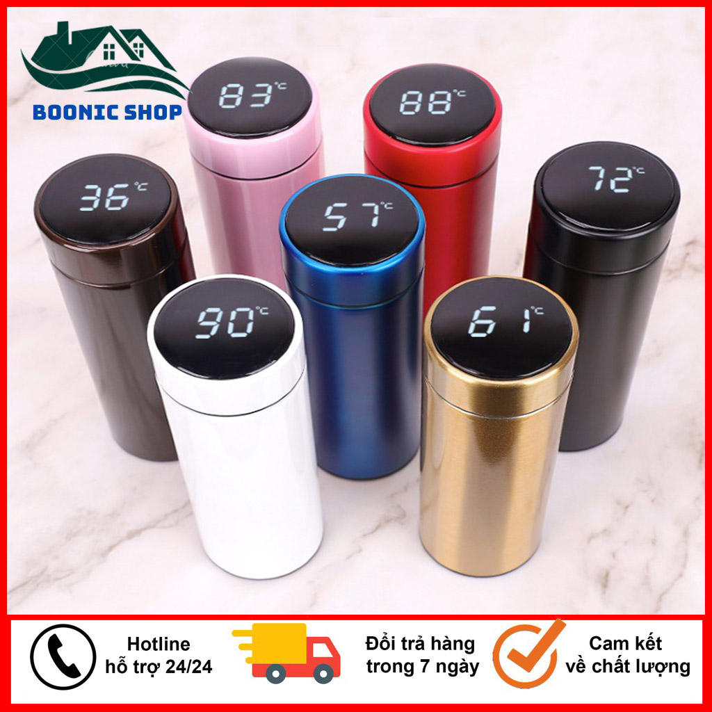 Bình giữ nhiệt inox 500ml có cảm biến nhiệt độ cao cấp - bình giữ nhiệt 500ml