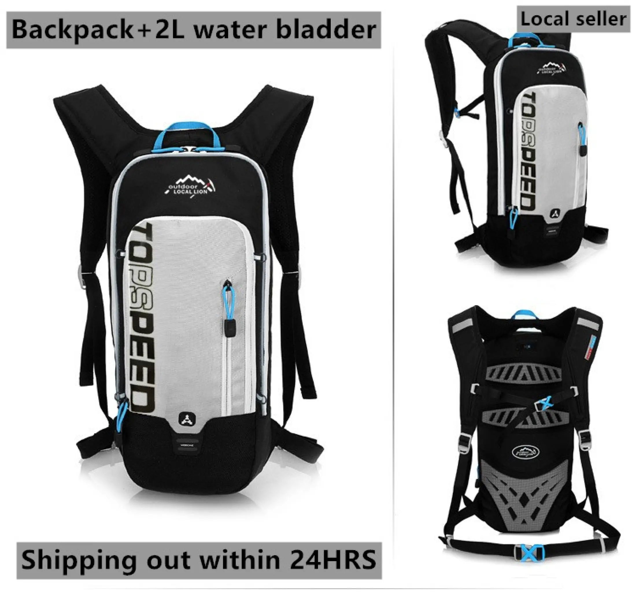 reflective backpack cycling