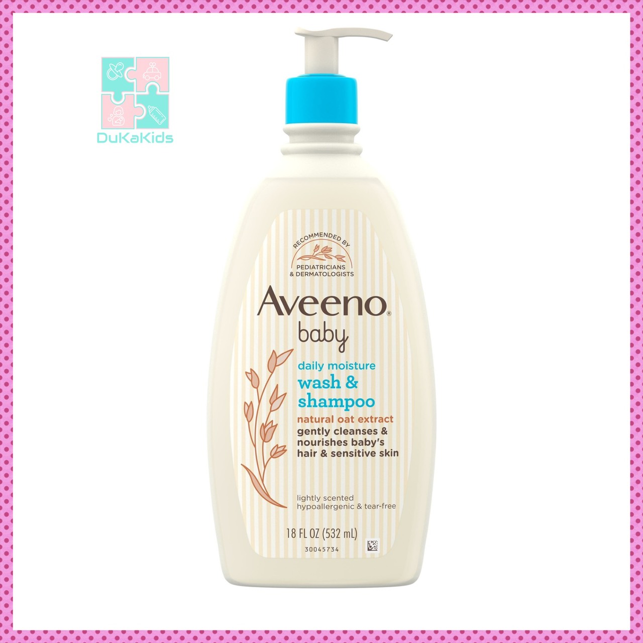 Sữa tắm gội cho bé Aveeno 532ml