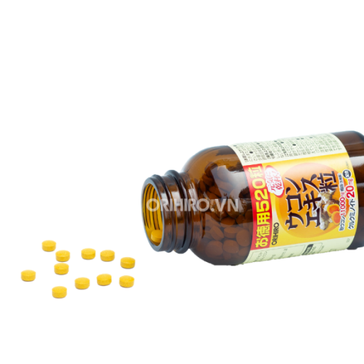 VIÊN UỐNG TINH BỘT NGHỆ NHẬT BẢN ORIHIRO (HỘP 520 VIÊN) - HÀNG NỘI ĐỊA NHẬT