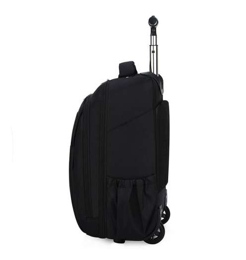Ba lô có bánh xe tay kéo cho người lớn du lịch đi làm size 18 màu đen TL550