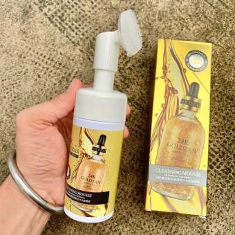Sữa rửa mặt 24k Goldzan kèm cọ hàng nội địa Trung - SENDANA