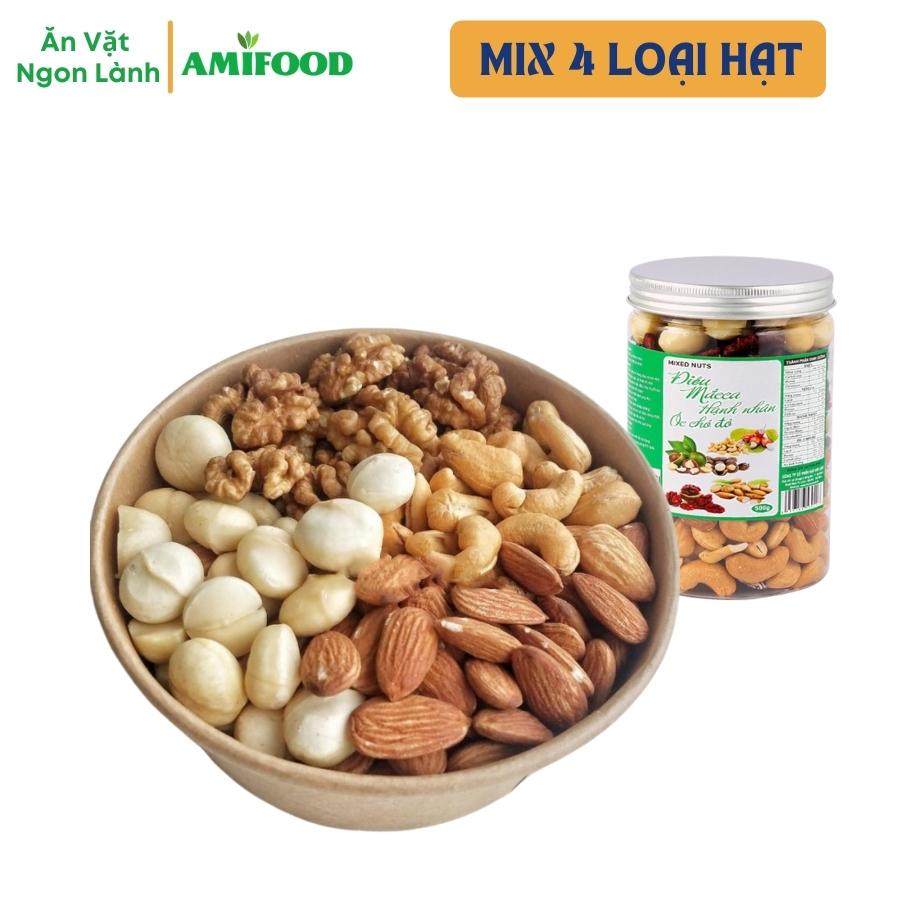 Hạt dinh dưỡng mix 4 loại siêu hạt amifood - 500gram