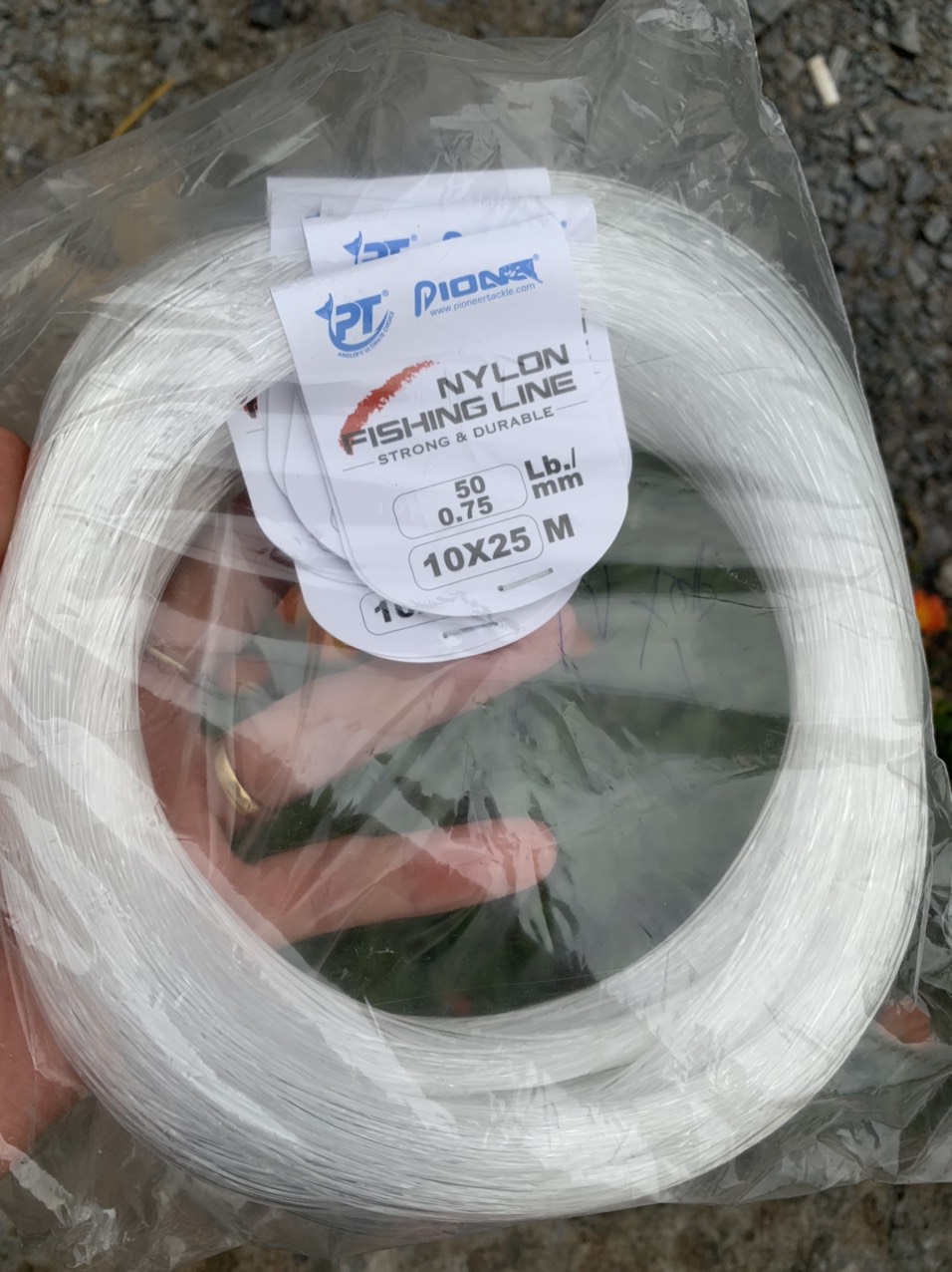 Cước Tóm Nho Pioner Dây Tép Chuyên Dùng Làm Chùm Nho Cá Tra Thẻo Câu Sông