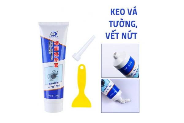 Tuýt Keo vá tường Keo Vá Vết Nứt Tường Keo kẻ gạch keo trám vết nứt tường keo trét tường đa năng thông minh Keo Trám Tường Cao Cấp Loại to 250g mới